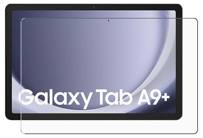 واقي شاشة لجهاز سامسونج جالاكسي تاب A9 بلس/A11 بلس (11 بوصة) عالي الوضوح، مقاوم للخدش، خالٍ من الفقاعات، مصنوع من زجاج مقوى بدرجة صلابة 9H - Image 1